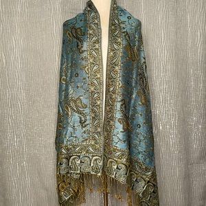 Pashmina & Silk paisley scarf/wrap. NWOT
